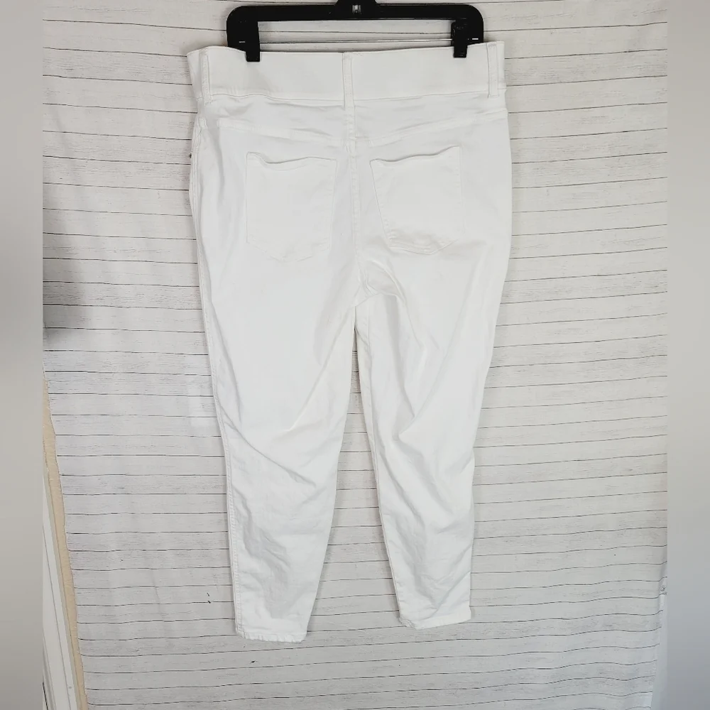 SPANX Ankle Skinny Jeans in White, sz 1x